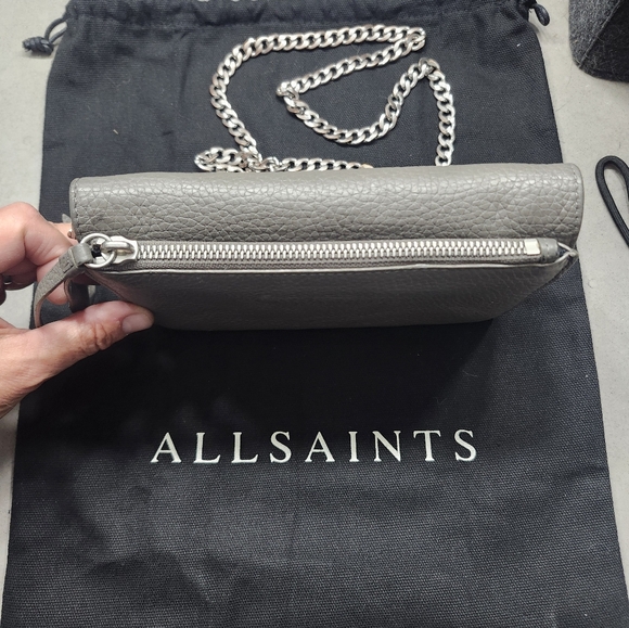All Saints Leather FETCH Crossbody Bag - Picture 7 of 10